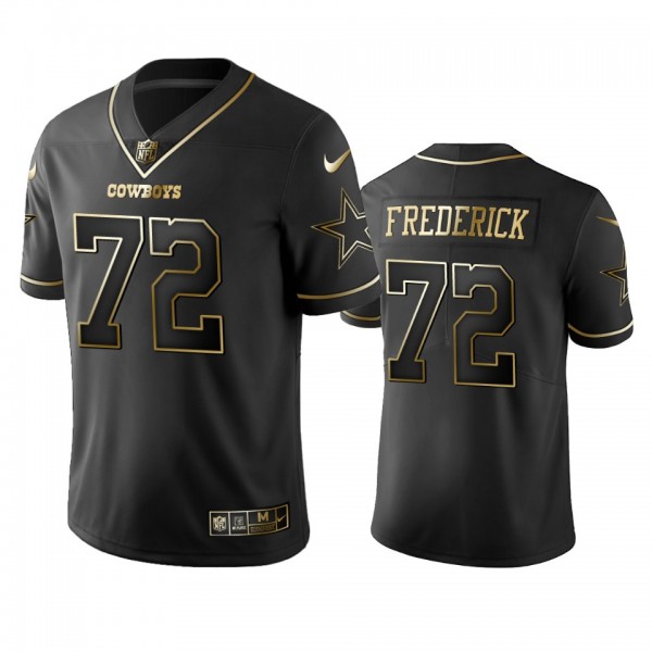 NFL 100 Commercial Travis Frederick Dallas Cowboys Black Golden Edition Vapor Untouchable Limited Jersey - Men's