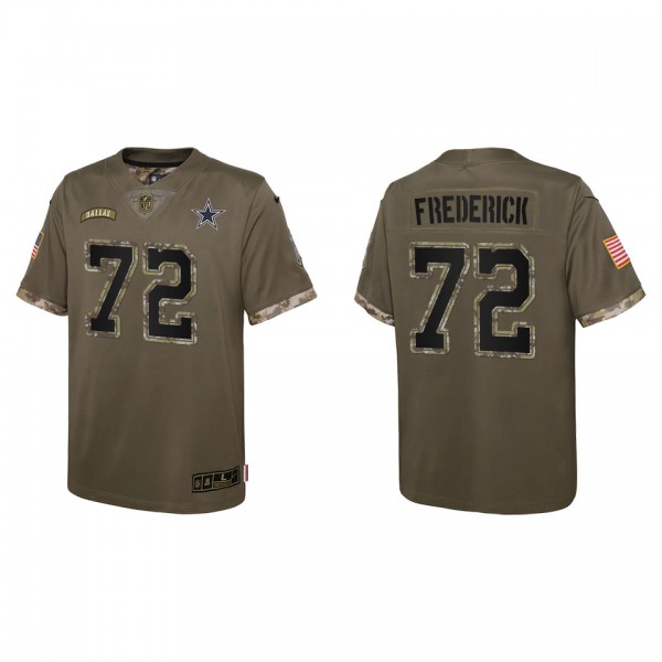 Travis Frederick Youth Dallas Cowboys Olive 2022 S...
