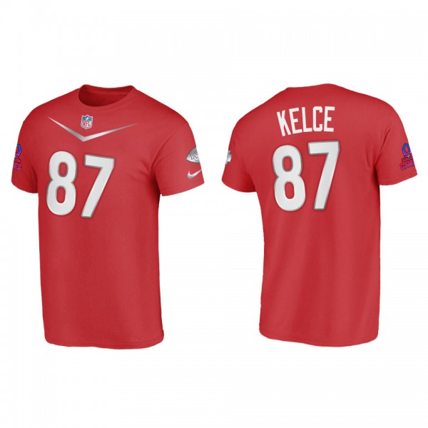Travis Kelce 2023 NFL Pro Bowl AFC Red Jersey