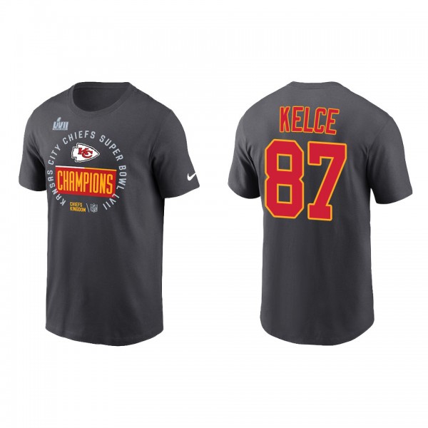 Travis Kelce Kansas City Chiefs Anthracite Super B...
