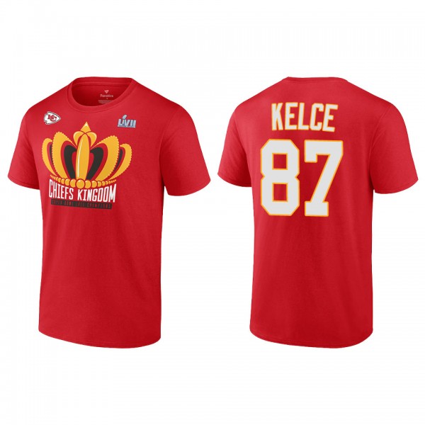 Travis Kelce Kansas City Chiefs Red Super Bowl LVI...