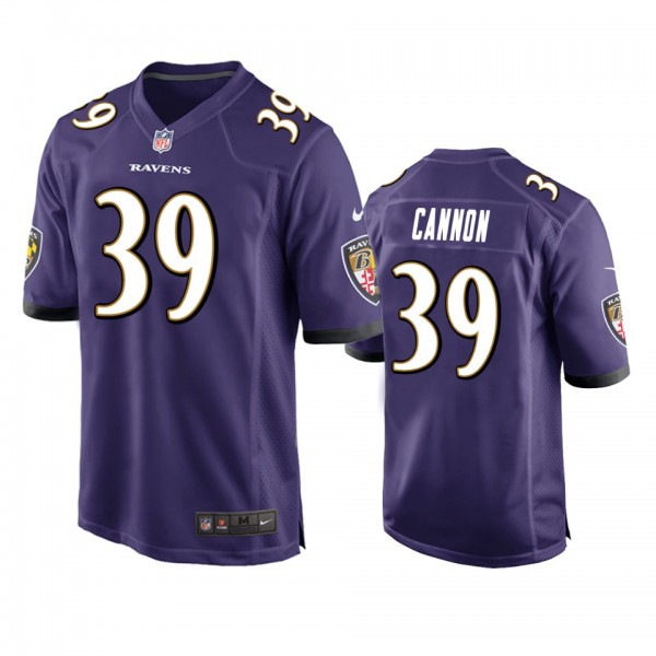 Baltimore Ravens Trenton Cannon Purple Game Jersey
