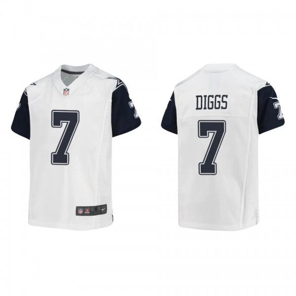 Youth Trevon Diggs Dallas Cowboys White Alternate Game Jersey