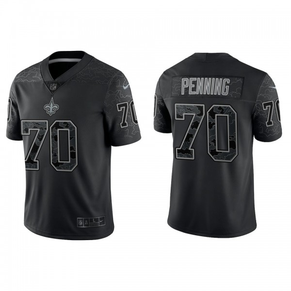 Trevor Penning New Orleans Saints Black Reflective Limited Jersey