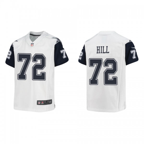 Youth Trysten Hill Dallas Cowboys White Alternate Game Jersey