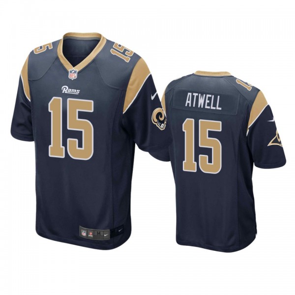 Los Angeles Rams Tutu Atwell Navy Game Jersey