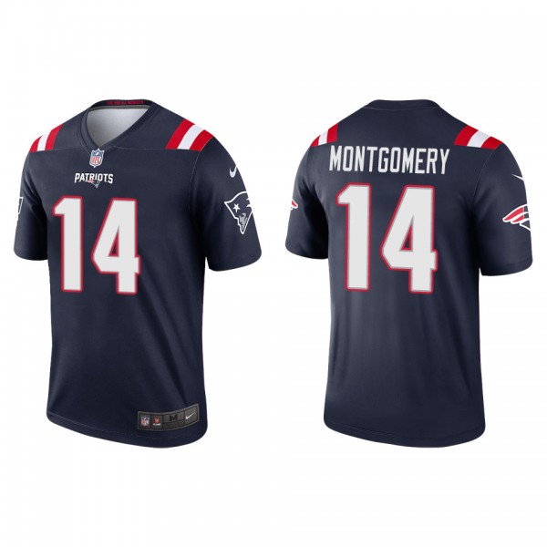 Men's New England Patriots Ty Montgomery Navy Lege...