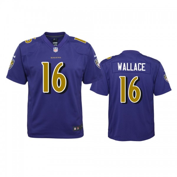 Baltimore Ravens Tylan Wallace Purple Color Rush G...