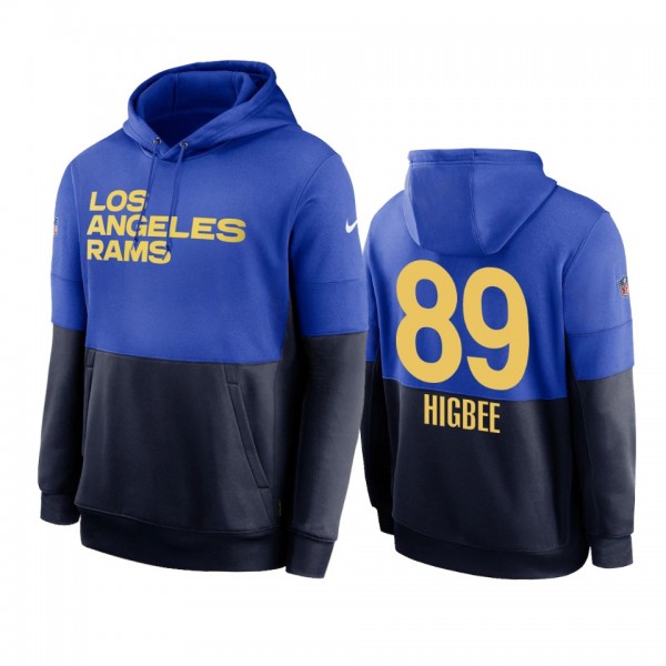 Los Angeles Rams Tyler Higbee Powder Blue Navy Sid...