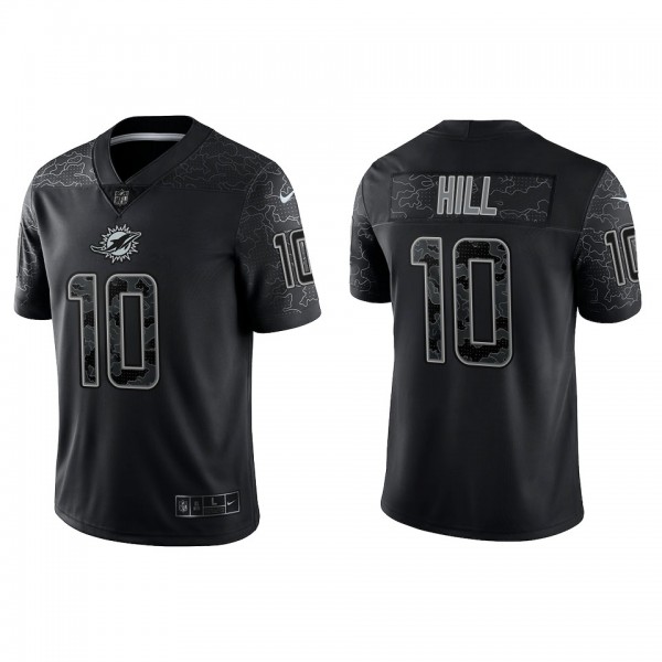 Tyreek Hill Miami Dolphins Black Reflective Limited Jersey