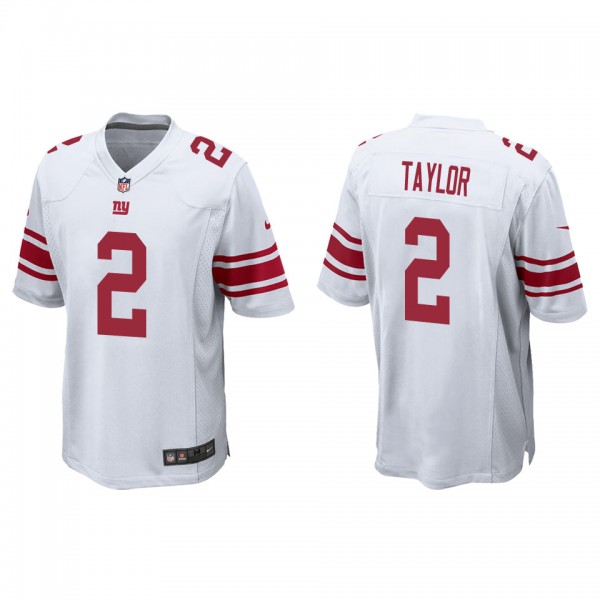 Men's New York Giants Tyrod Taylor White Game Jers...