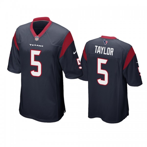 Houston Texans Tyrod Taylor Navy Game Jersey