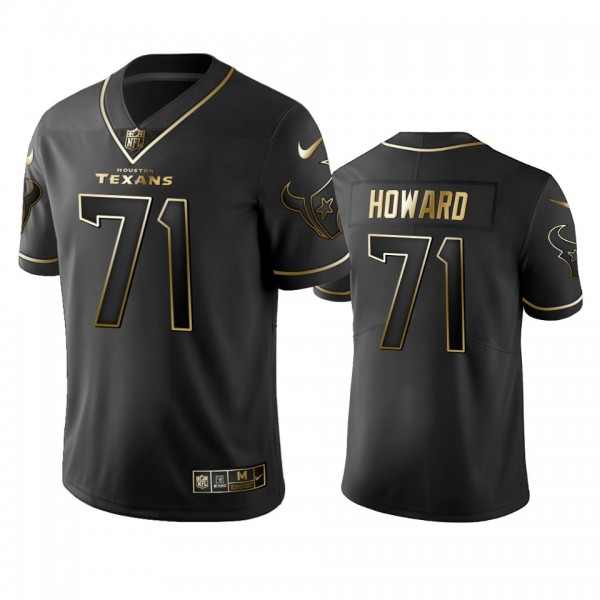 Tytus Howard Texans Black Golden Edition Jersey