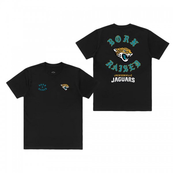 Unisex Jacksonville Jaguars Born x Raised Black T-...