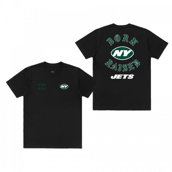 Unisex New York Jets Born x Raised Black T-Shirt