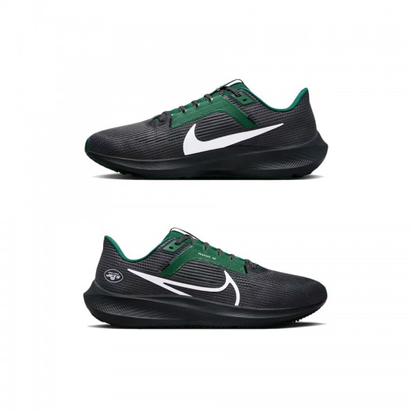 Unisex New York Jets Nike Anthracite Zoom Pegasus 40 Running Shoes