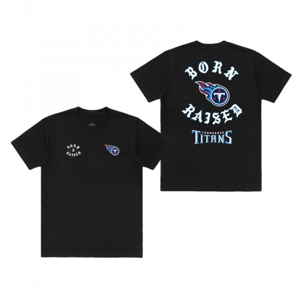 Unisex Tennessee Titans Born x Raised Black T-Shir...