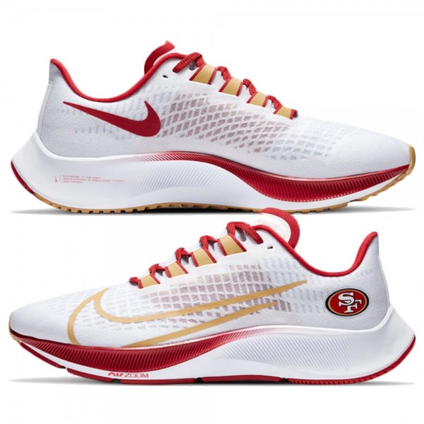 Unisex Nike Zoom Pegasus 37 San Francisco 49ers Wh...