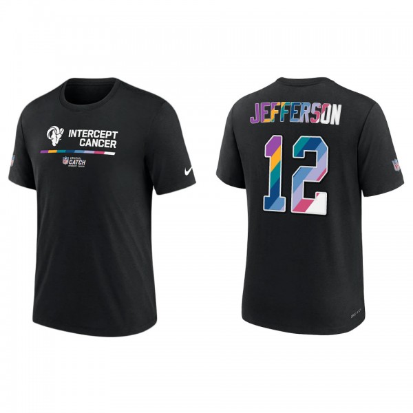 Van Jefferson Los Angeles Rams Black 2022 NFL Crucial Catch Performance T-Shirt