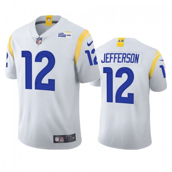 Los Angeles Rams Van Jefferson White 2021 Vapor Li...