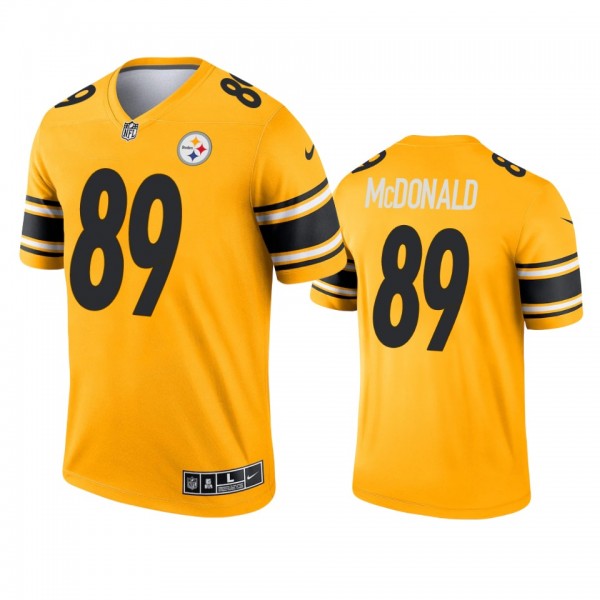 Pittsburgh Steelers Vance McDonald Gold 2021 Inverted Legend Jersey