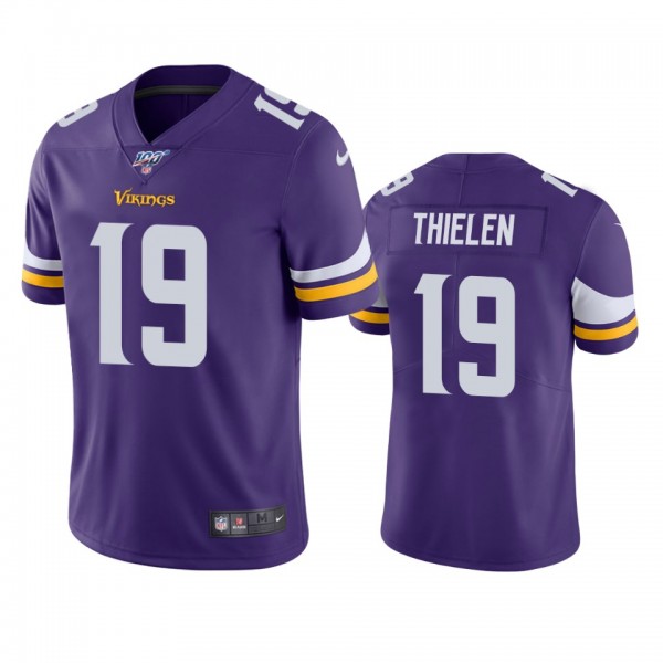 Minnesota Vikings Adam Thielen Purple 100th Season...
