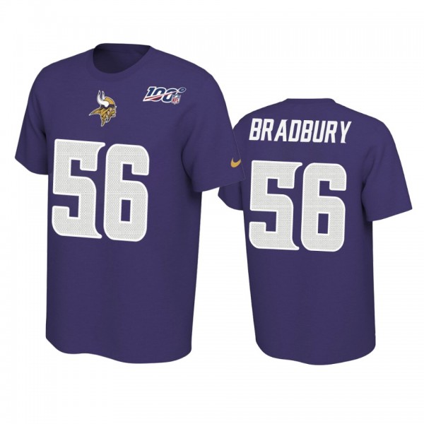 Minnesota Vikings Garrett Bradbury Purple 100th Se...