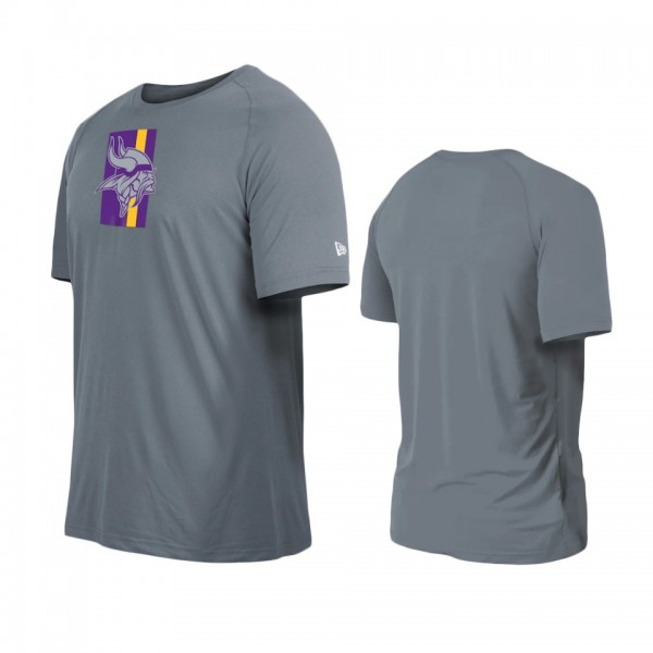 Minnesota Vikings Gray Training Camp Raglan T-Shir...