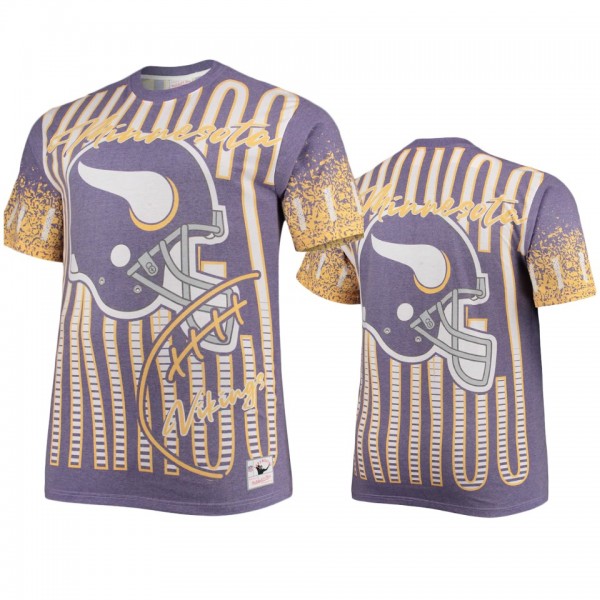 Minnesota Vikings Heathered Purple Jumbotron T-Shirt