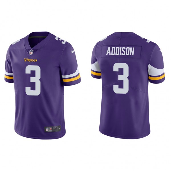 Men's Minnesota Vikings Jordan Addison Purple 2023...