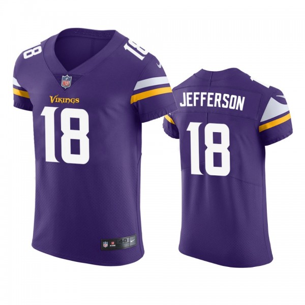 Minnesota Vikings Justin Jefferson Purple Vapor El...
