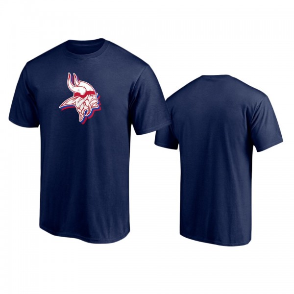 Minnesota Vikings Navy Red White and Team T-Shirt