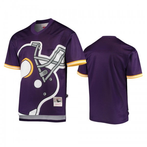 Minnesota Vikings Purple Big Face Historic Logo T-...