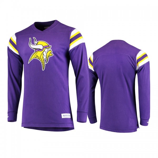 Minnesota Vikings Mitchell & Ness Purple Capta...