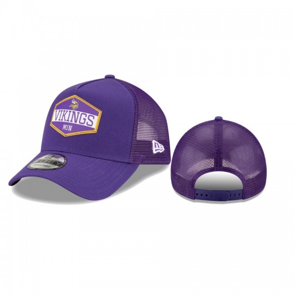 Minnesota Vikings Purple Flow A-Frame 9FORTY Snapb...