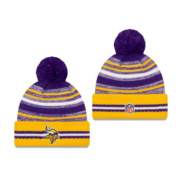 Minnesota Vikings Purple Gold 2021 NFL Sideline Sp...
