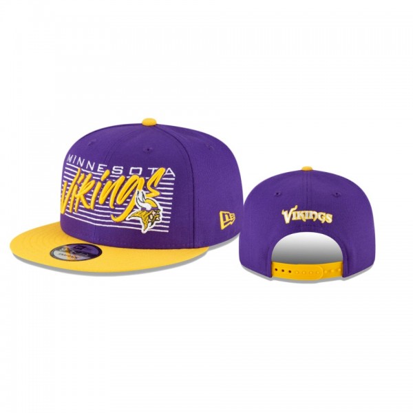 Minnesota Vikings Purple Gold Retro 9FIFTY Snapbac...