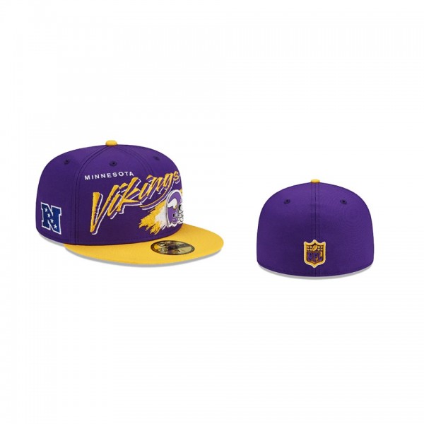 Minnesota Vikings Purple Helmet 59FIFTY Fitted Hat