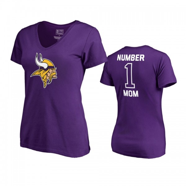 Minnesota Vikings Purple Mother's Day #1 Mom T-Shi...