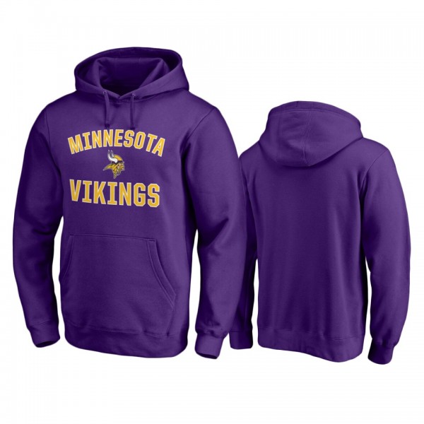 Minnesota Vikings Purple Victory Arch Pullover Hoo...