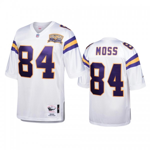Minnesota Vikings Randy Moss White 2000 Legacy Rep...
