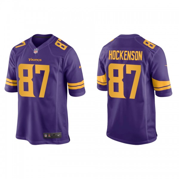 Men's Minnesota Vikings T.J. Hockenson Purple Alte...