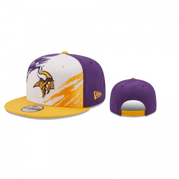 Minnesota Vikings White Purple Splatter 9FIFTY Sna...