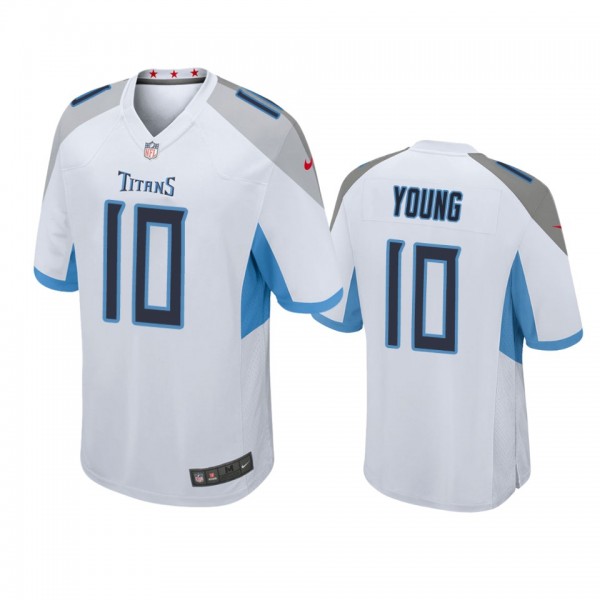 Tennessee Titans Vince Young White Game Jersey