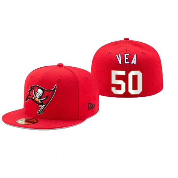 Tampa Bay Buccaneers Vita Vea Red Omaha 59FIFTY Fitted Hat