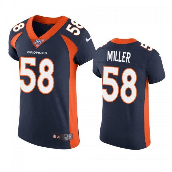 Denver Broncos Von Miller Navy 100th Season Vapor ...