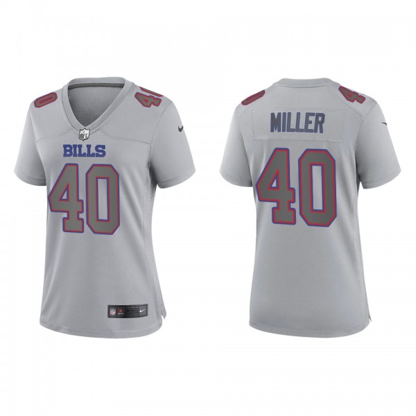 Von Miller Women's Buffalo Bills Gray Atmosphere F...