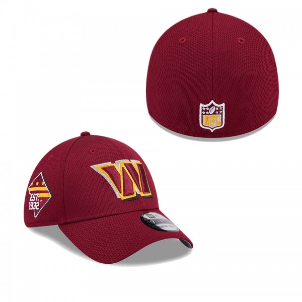 Men's Washington Commanders Burgundy 2024 NFL Draft 39THIRTY Flex Hat
