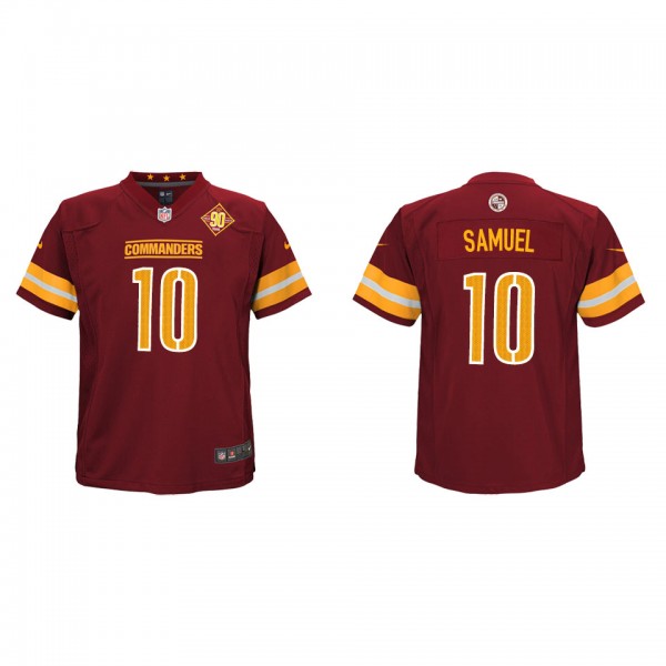 Curtis Samuel Youth Commanders Burgundy 90th Anniversary Game Jersey