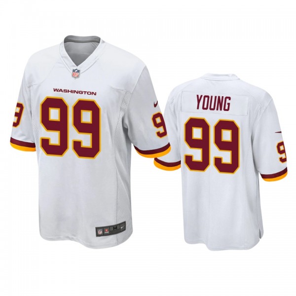 Washington Football Team Chase Young White Game Jersey